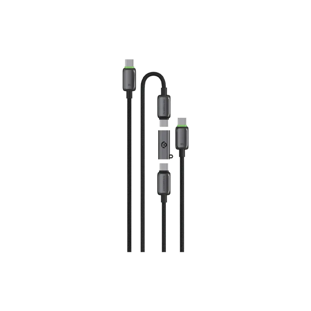 Powerology Argos Dual USB-C Cables with Connector