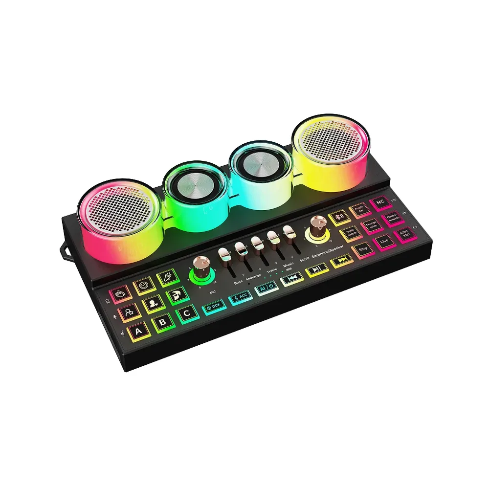 Porodo Soundtec Audiolink Multi-Platform Audio Mixer and Speaker