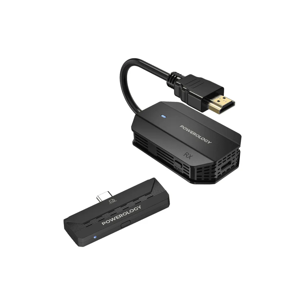 Powerology Wireless HDMI to USB-C Adapter
