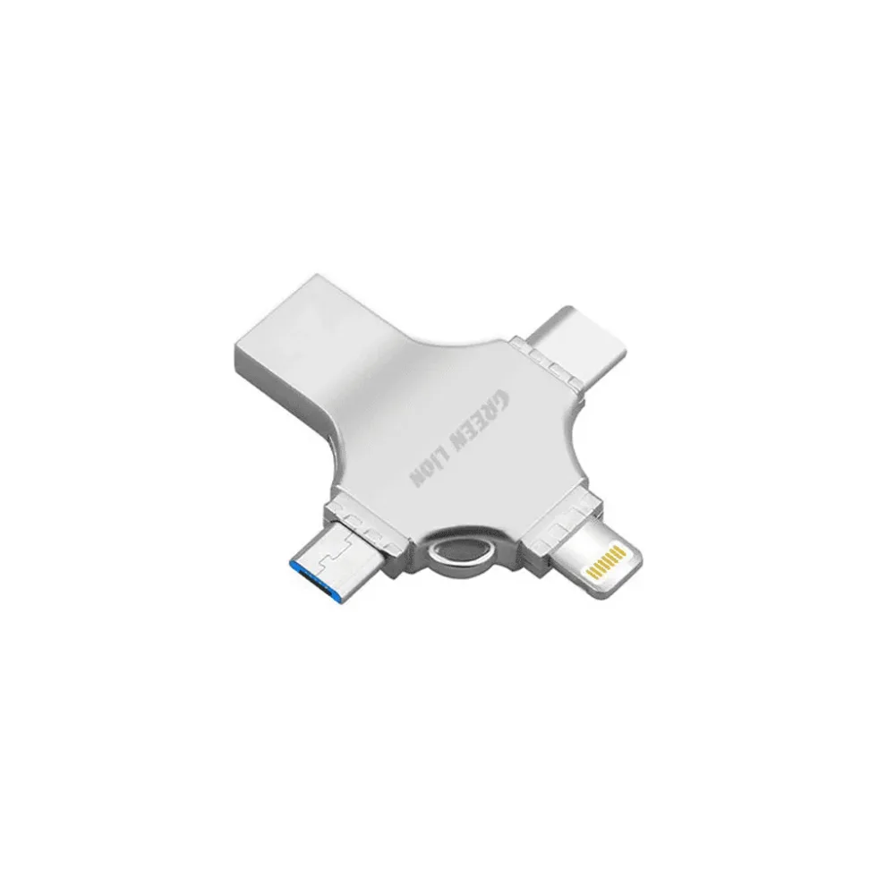 Green Lion 4 in 1 USB Flash Drive — 128GB