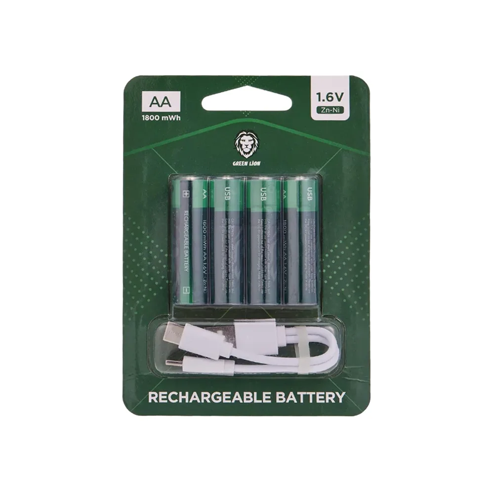 Green Lion Rechargeable Battery AA (4pcs/pack)